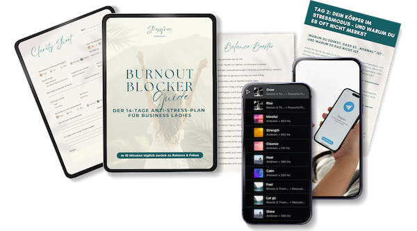 Blueprint Produkt-Mockup — digitales Coaching-Paket als PDF und Workbook