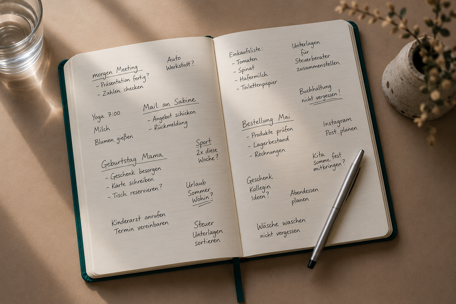Brain Dump auf Papier - Werkzeug gegen Gedankenkarussell